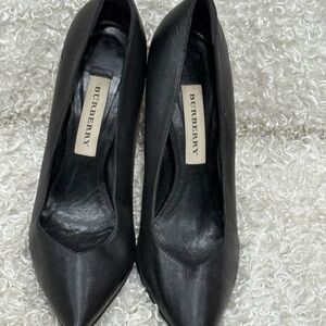 Burberry Black Leather Heels